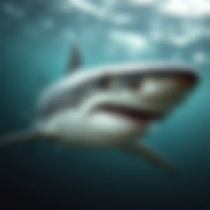 Sharks: Guardians of Oceanic Health Illustration of the ecological balance maintained by sharks in oceanic environments