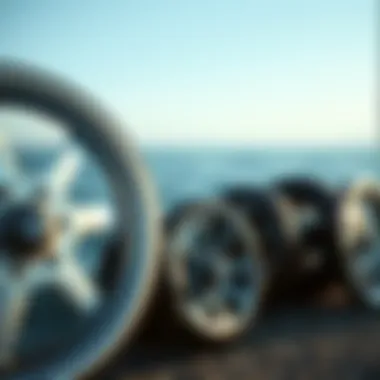 Illustration depicting different sizes of cruiser wheels