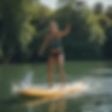 Demonstration of proper paddling technique