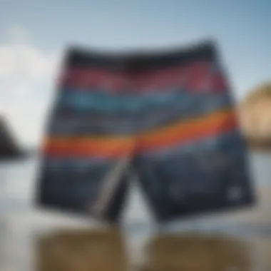 Group of boardshorts showcasing various designs and patterns