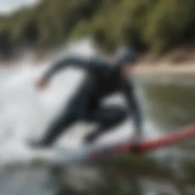 Evo Elite wetsuit in action during a watersport activity