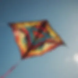 Detailed view of a kite showcasing its components and design