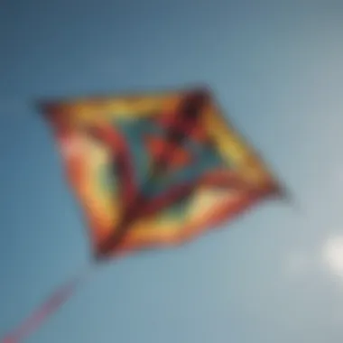 Detailed view of a kite showcasing its components and design