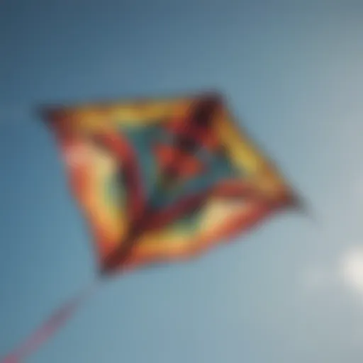 Detailed view of a kite showcasing its components and design