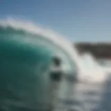 Rider gliding effortlessly on a wave with a bodyboard