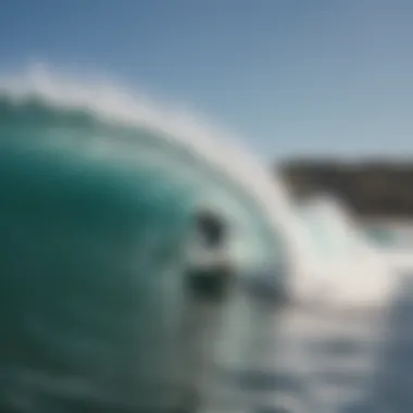 Rider gliding effortlessly on a wave with a bodyboard