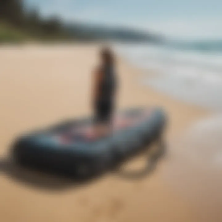 Dakine Double Surfboard Travel Bag in use on the beach