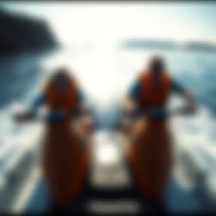 Individuals enjoying watersports on an Easy Cruiser