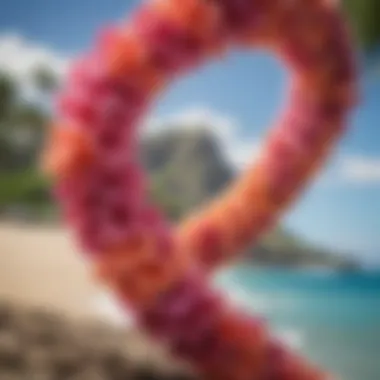 A beautifully arranged lei representing the cultural significance of Hawaiian traditions.