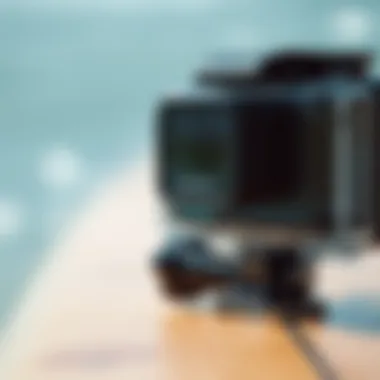 Close-Up of Surf Cam Technology Close-up of surf cam technology