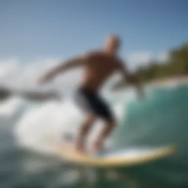 Kelly Slater demonstrating advanced surfing techniques on the water