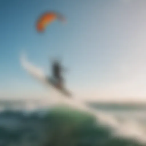 Vibrant kitesurfing action on the waves of Portugal