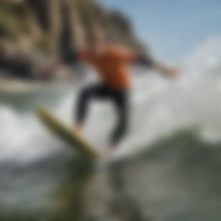 Close-up of a high-tech remote control surfer toy with advanced features