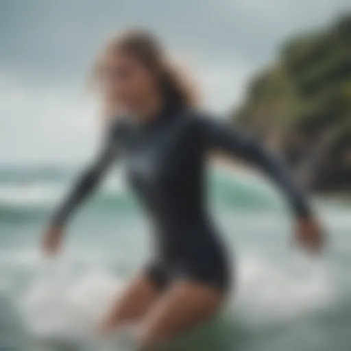 Dynamic surf scene featuring Rip Curl shirts