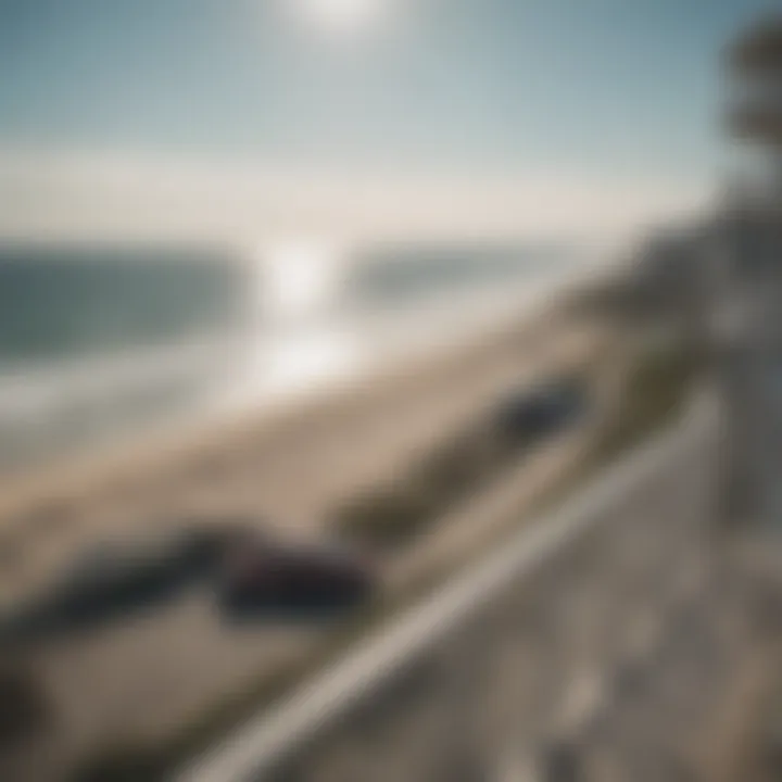 Scenic view of the Outer Banks from hotel balcony