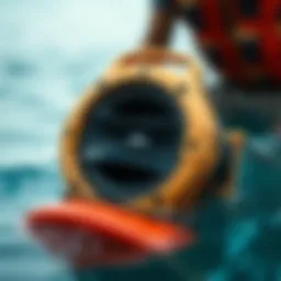 Aquatic speaker showcasing innovative design