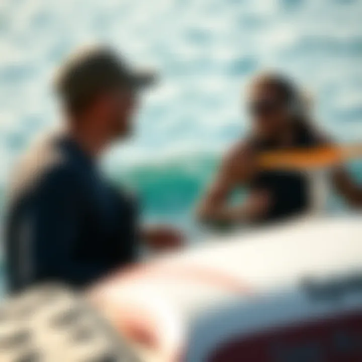 Enjoying Music on the Water Outdoor watersport enthusiasts enjoying music