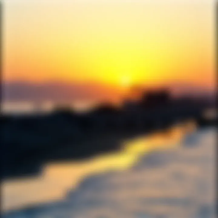 Sunset Serenity at Ventura Beach Panoramic view of Ventura beach at sunset