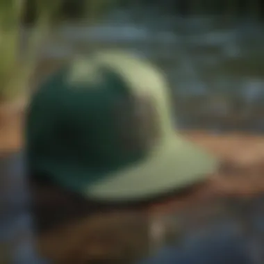 An artistic representation of the green Billabong hat symbolizing individual expression