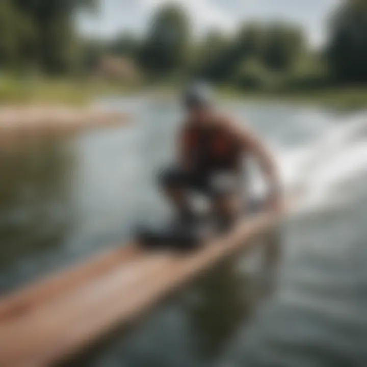 Pipe ramp facilitating accessibility for watersports enthusiasts