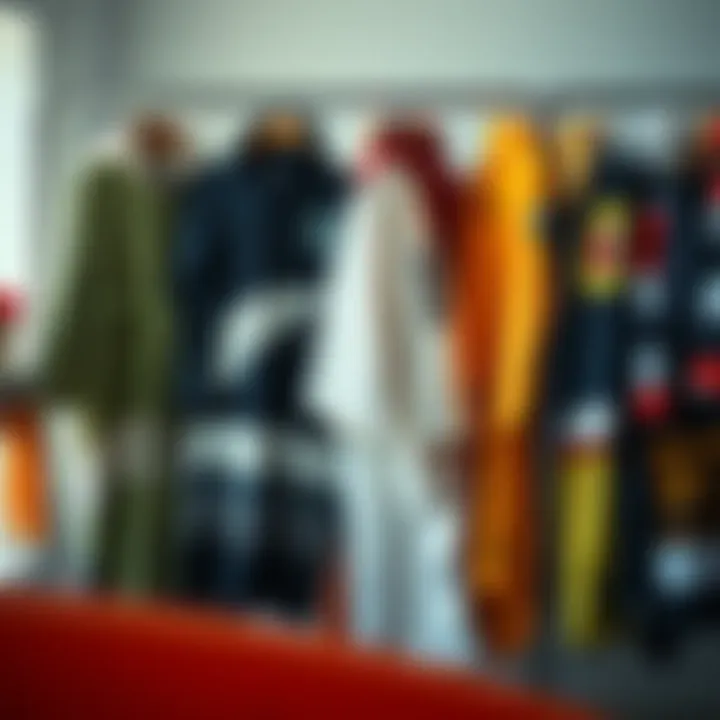 Showcase of Various Surfing Robe Styles Illustration of different styles of surfing robes displayed together