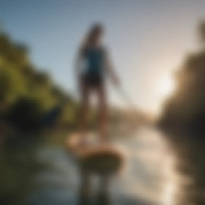 Stylish Olukai Pikoi placed on a paddleboard