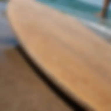 Quality Materials in Skimboard Construction Close-up of skimboard materials highlighting quality and durability