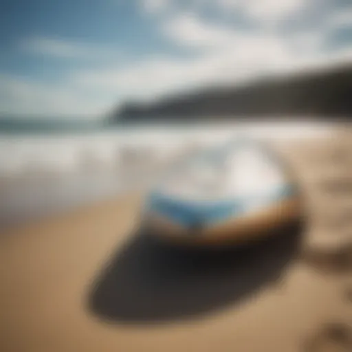 Rocket Wide Surfboard on a beach