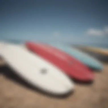 Comparison of different materials used in surf boards, highlighting their impact on performance