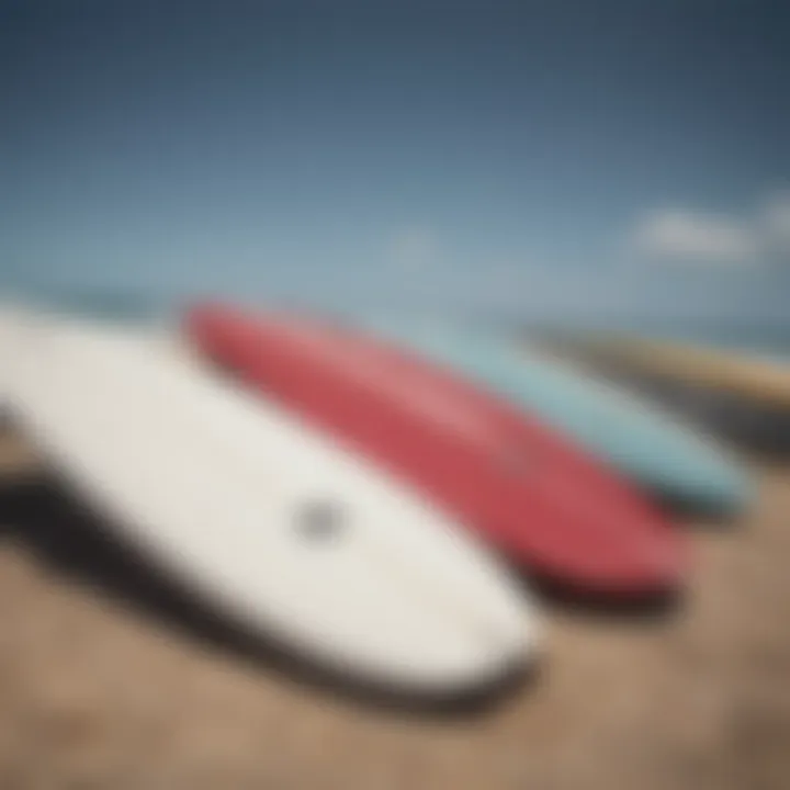 Comparison of different materials used in surf boards, highlighting their impact on performance