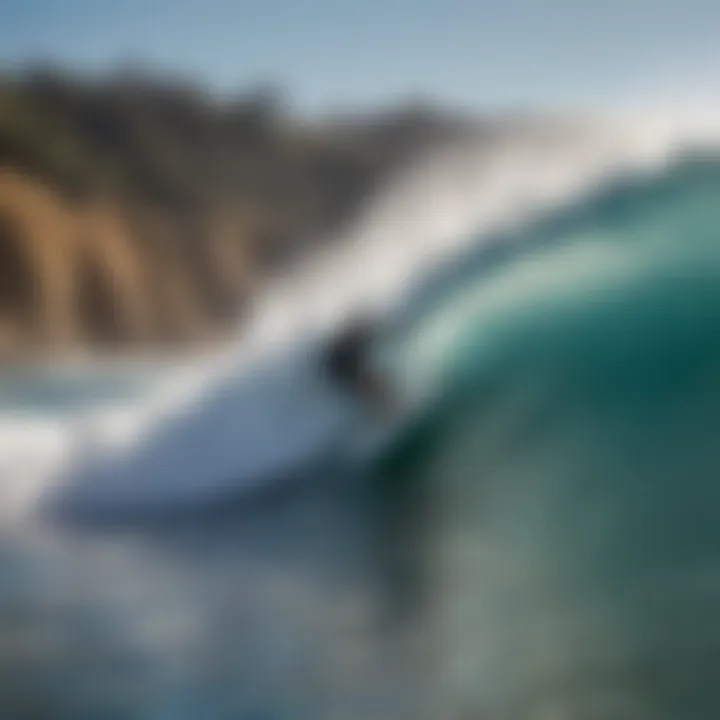 A seasoned surfer showcasing techniques on a challenging wave in Santa Cruz