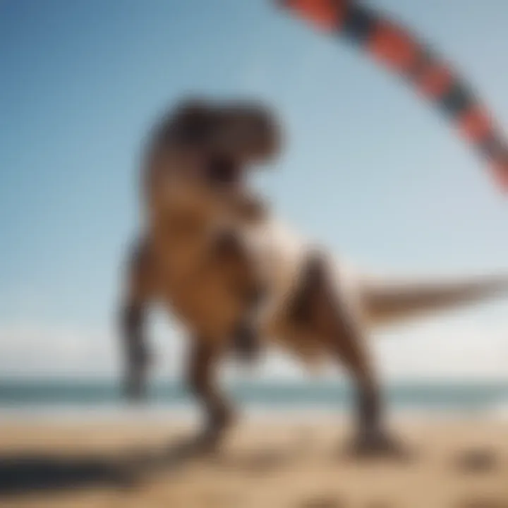 Maintenance tips for T-Rex kites displayed visually