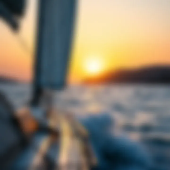 Sunset Sailing in Mykonos Sailing into the sunset on Mykonos