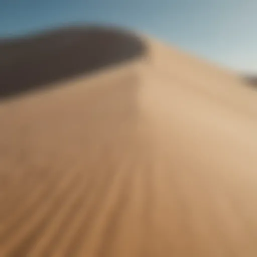 A stunning sand dune ideal for surfing