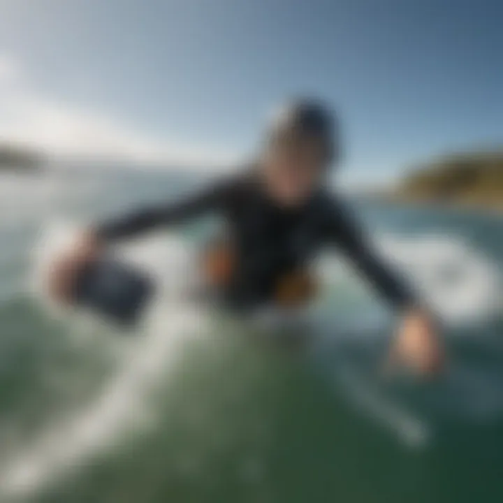 In-use demonstration of the GoPro Max Bite Mount during a water sports activity