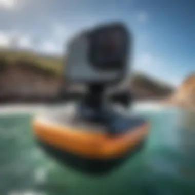 Close-up view of the GoPro Max Bite Mount showcasing its sleek design