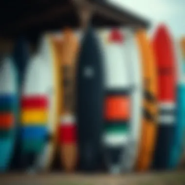 Diverse Styles of Jacks Surf Boards An assortment of Jacks surf boards displayed in various styles and colors