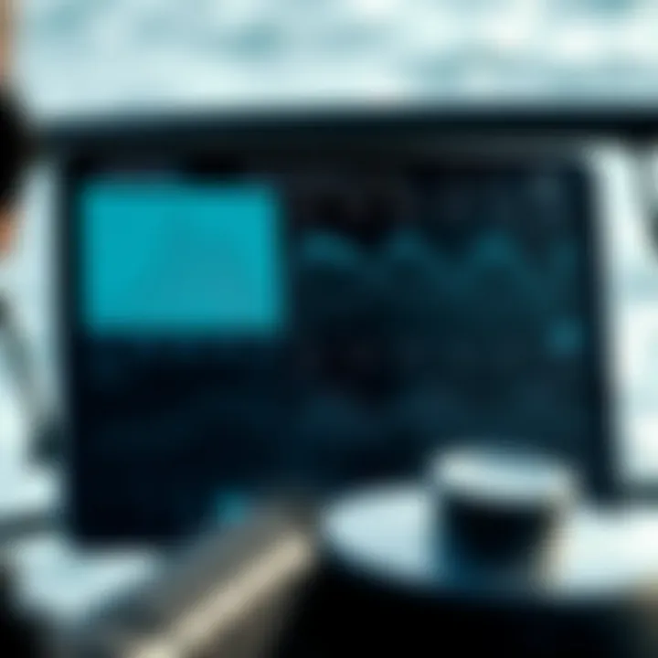 A digital dashboard displaying real-time wave monitoring data