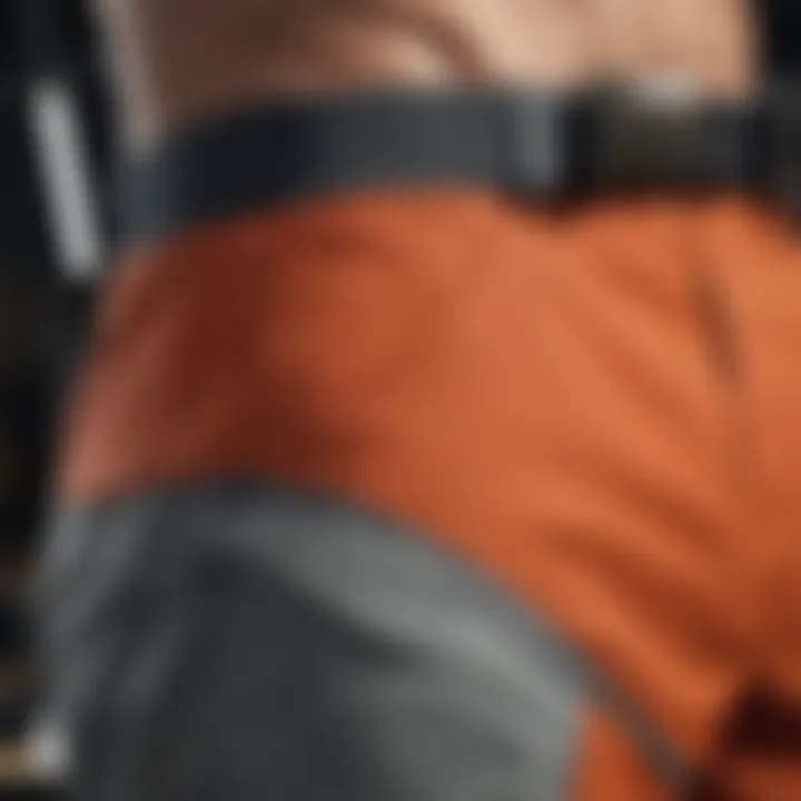 Close-up of the innovative fabric of O'Neill Hybrid Shorts