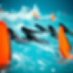 Diverse fin types for ocean swimming