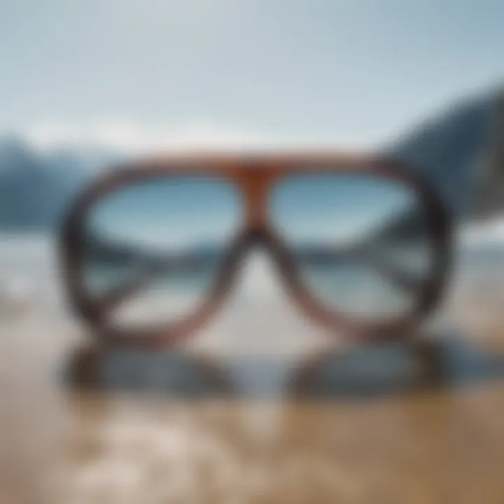 Detailed look at the frame material of Polar One sunglasses