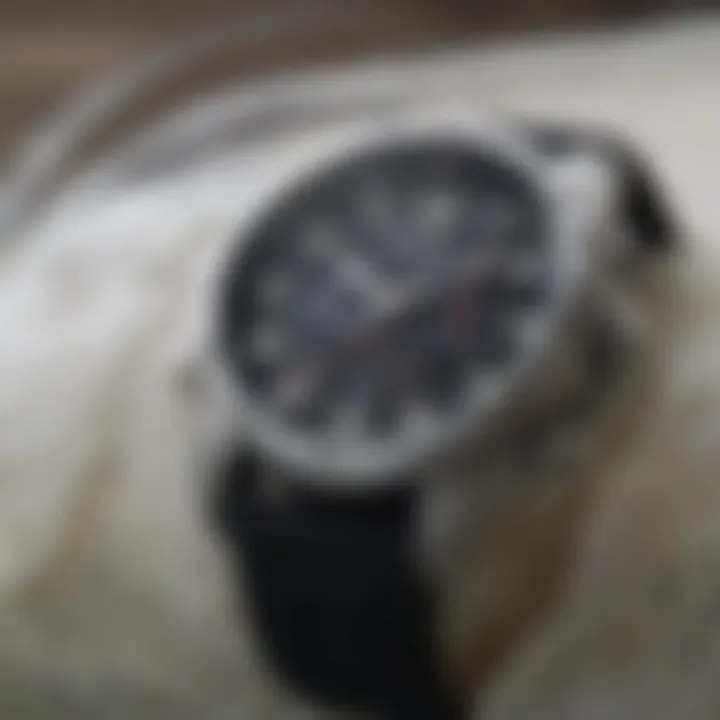 Display of the Rip Curl ATS watch's advanced technology features.