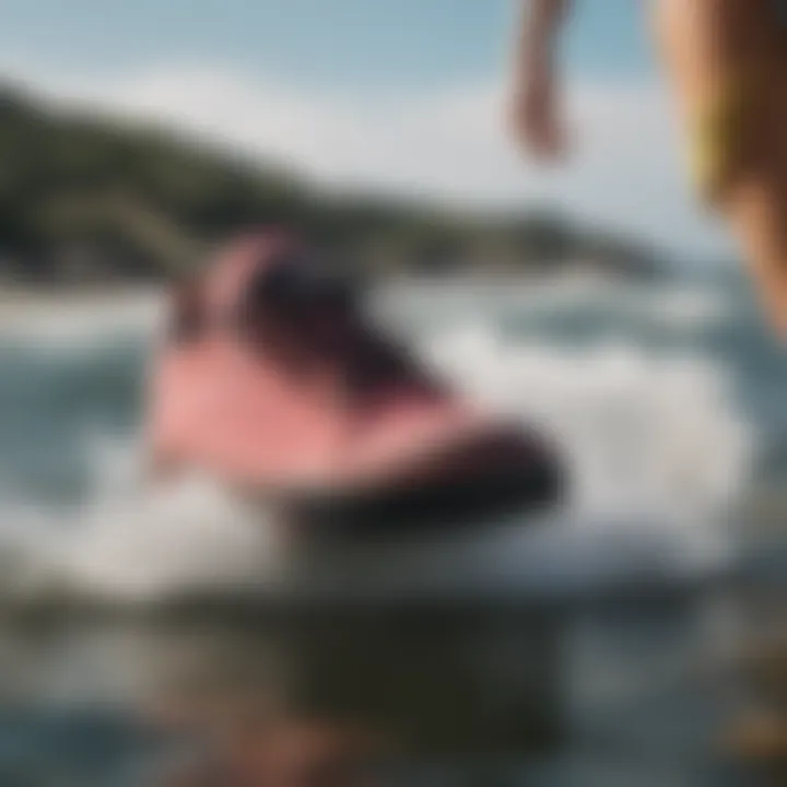 Roxy Shoreline shoes worn during a watersport activity