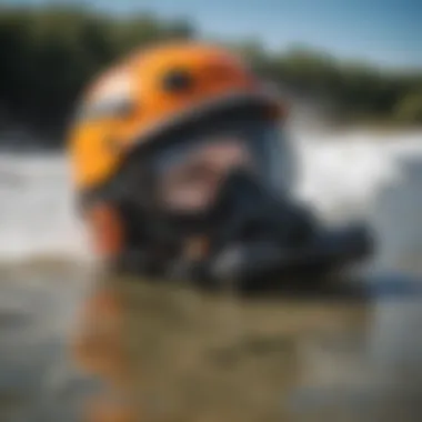 A safety gear set for self-propelled board users