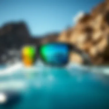 Demonstrating the durability of Smith Eastbank Chromapop sunglasses during watersports