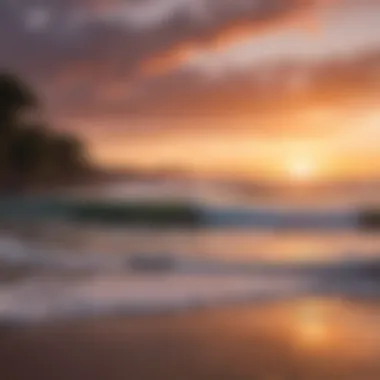 A vibrant sunset over the ocean at Tamarindo beach