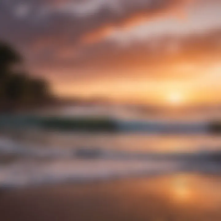 A vibrant sunset over the ocean at Tamarindo beach