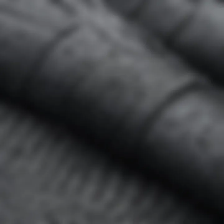 Close-up of wetsuit material showcasing texture and flexibility