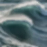 Detailed ocean wave map showcasing various wave patterns