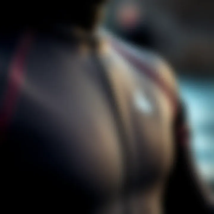 Innovative Features of Top Wetsuits Detailed view of wetsuit features and stitching